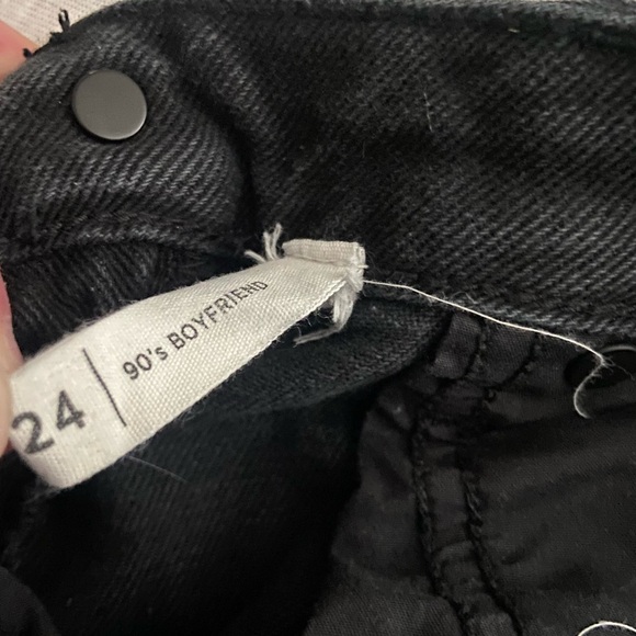Pacsun pants black denim bottoms y2k fashion street wear vintage boyfriend jeans - Picture 12 of 13